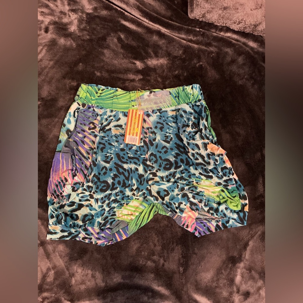 Colorful Animal Print Shorts